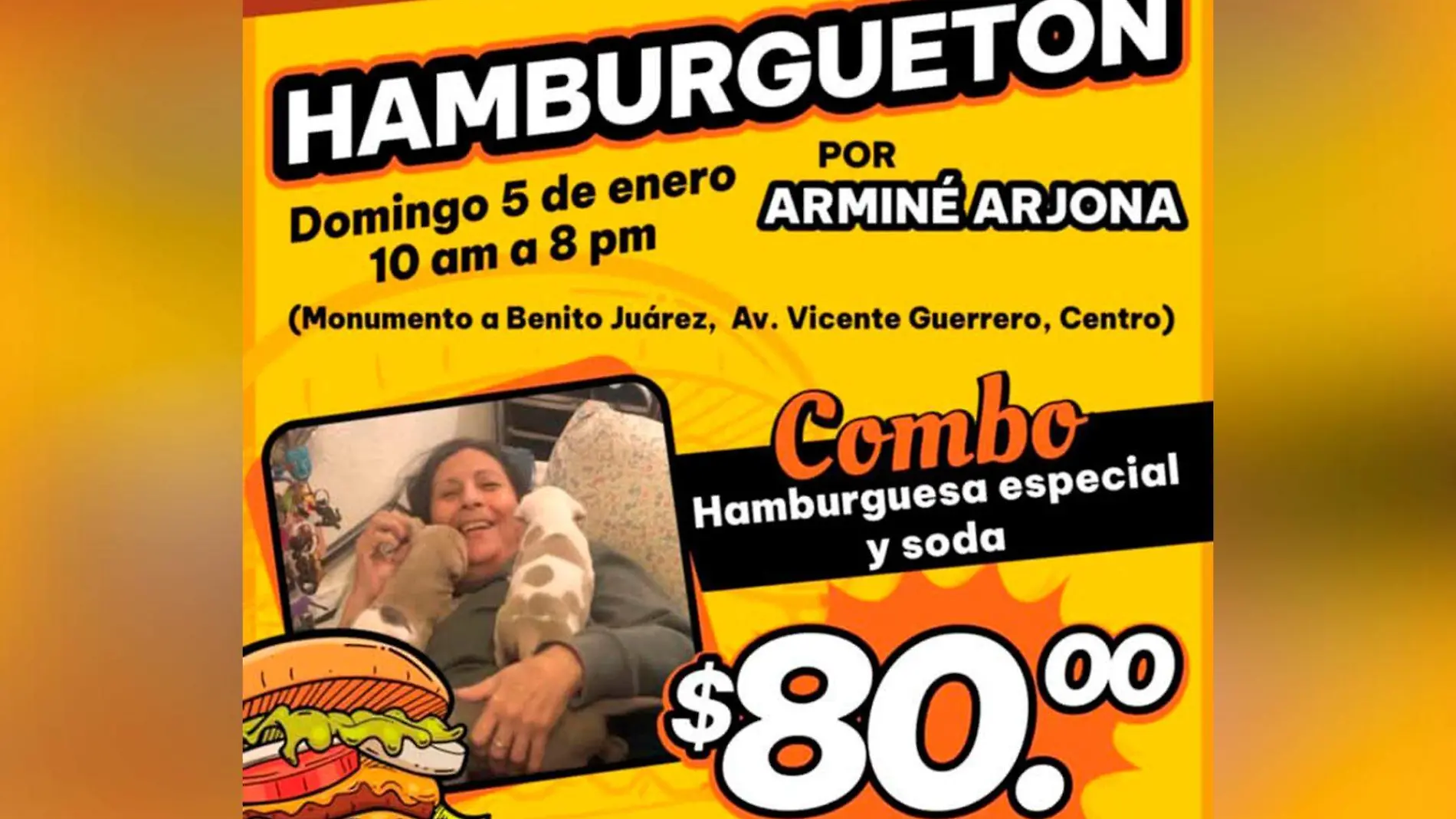 Hamburguetón Arminé Arjona